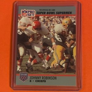 Johnny Robinson #111 1990 Pro Set [Super Bowl 160] Football Trading Card